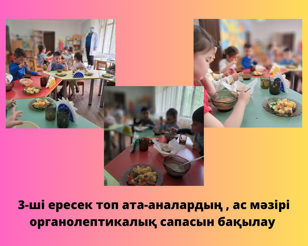 Ата-аналардың органолептикалық бақылау жүргізуі